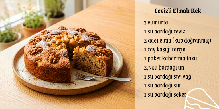 Yemesi Pek Keyifli Elmalı Kek Tarifleri